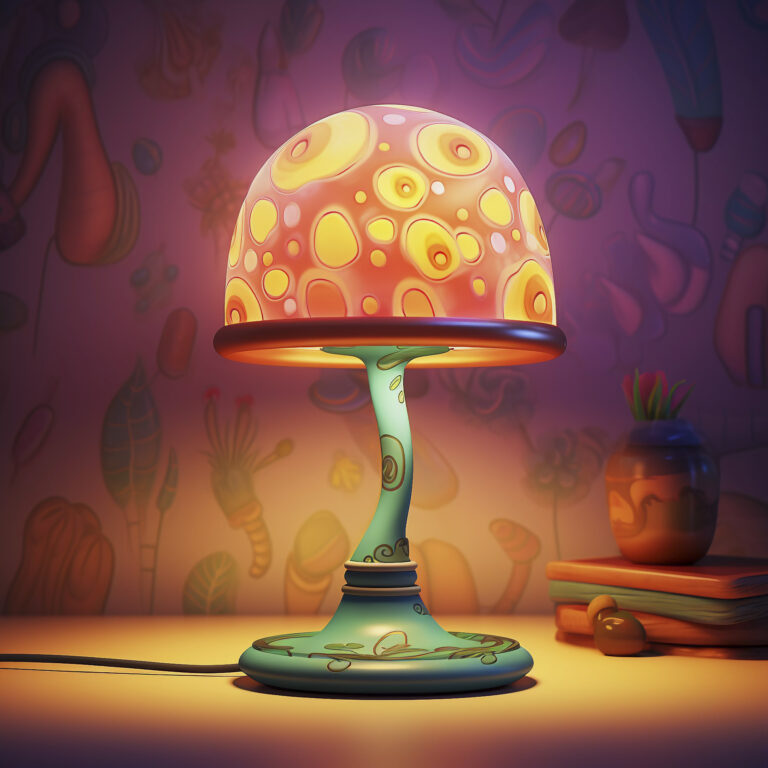 Mushroom table lamp