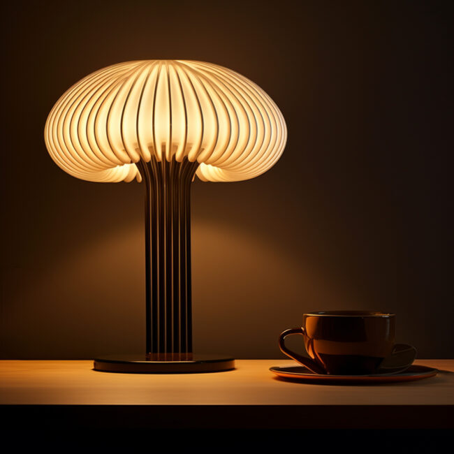 Mushroom table lamp